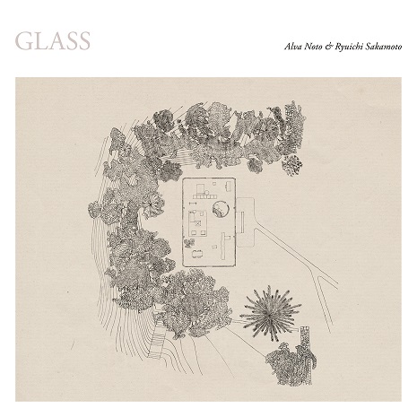 Pochette de l'album Glass d'Alva Noto et Ryuichi Sakamoto